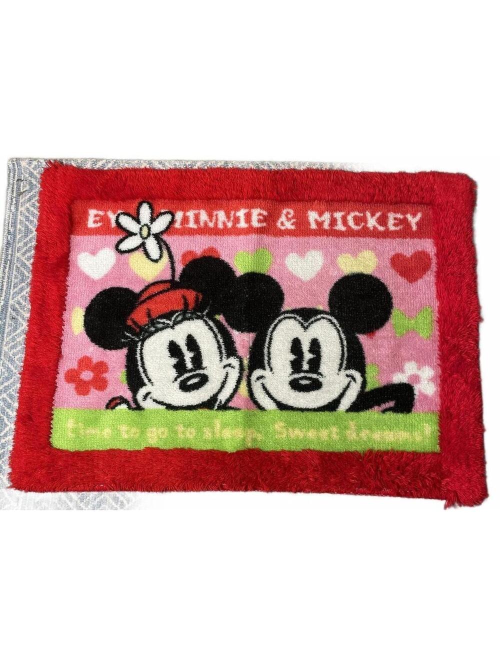 Vintage Disney Minnie & Mickey Bath Mat Rug Kids Collectable Gift Classic